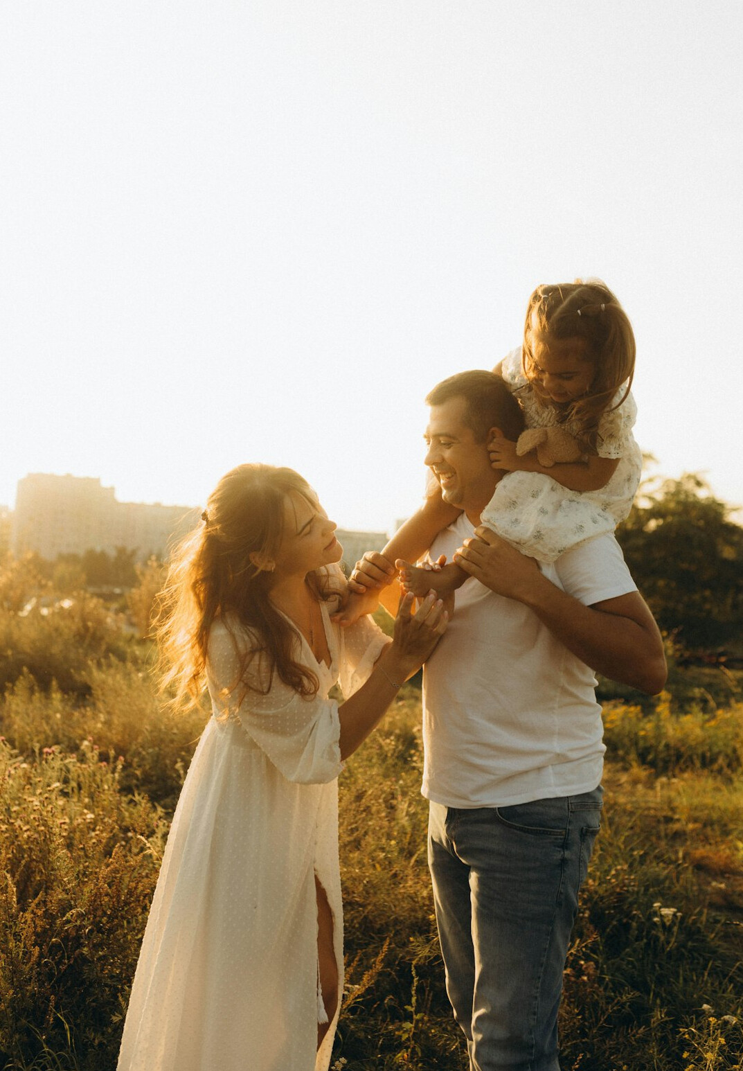 young family with children