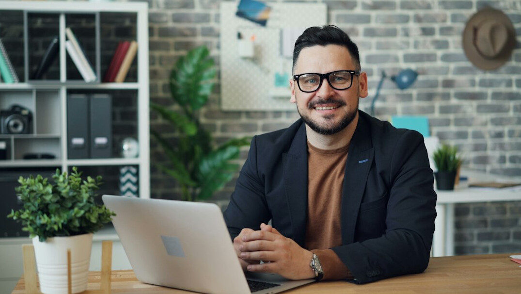 man starting new career