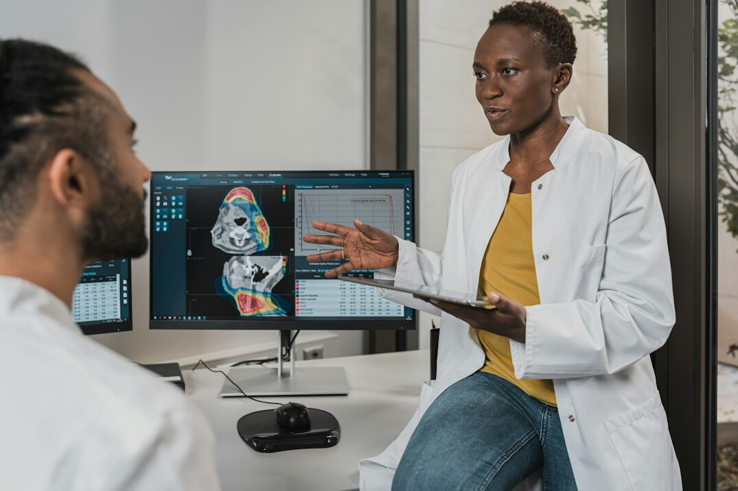 doctor explaining treatment